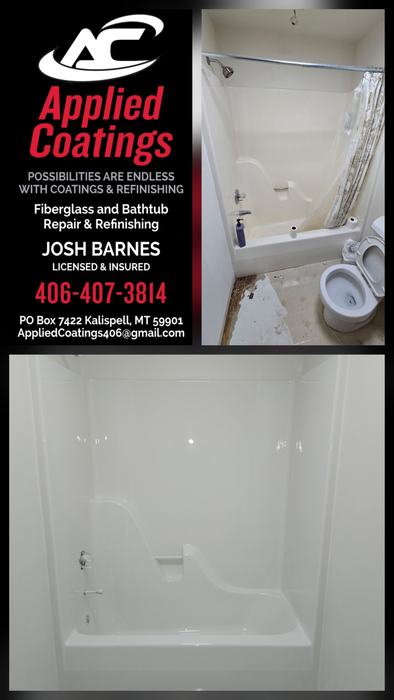 Bathtub and surface refinishing project by Applied Coatings, Montana — photo 20